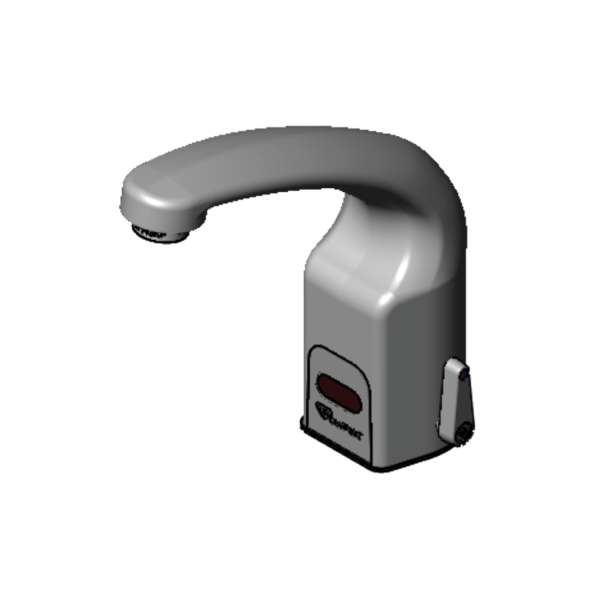 T&S EC-3132-VF05 | ChekPoint Above Deck Electronic Faucet, Single Hole Dk Mt., Cast Spout w/ 0.5 GPM / 1.9 LPM VR Spray Device