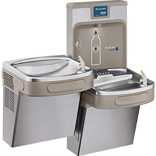 LZSTL8WSSP Enhanced EZH2O Bottle Filling Station, & Versatile Bi-Level ADA Cooler, Filtered 8 GPH Stainless