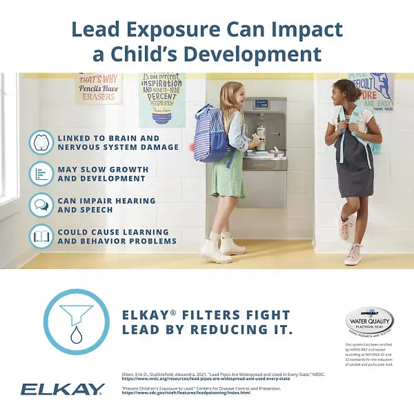 ELKAY filters,  about lead exposure and its impact on children