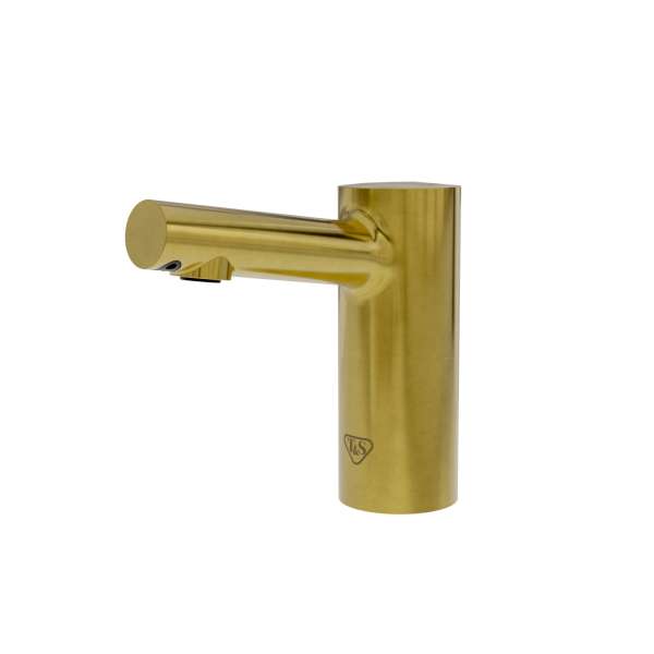 T&S ECW-3156-BB | WaveCrest Holden Electronic Sensor Lavatory Faucet, Single Hole Deck Mount, Brushed Brass, 0.5 GPM / 1.9 LPM VR Concealed Spray Device