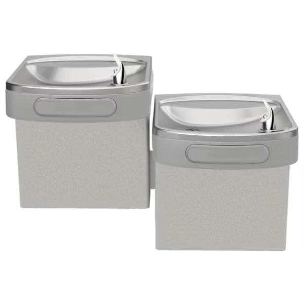Elkay EZSTL8LC Wall Mount Bi-Level ADA Versatile Cooler, Non-Filtered, 8 GPH, Light Gray Granite