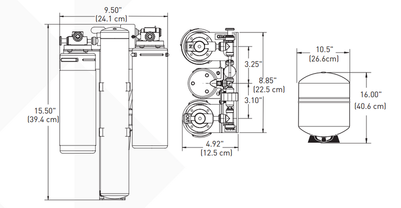 Everpure EV997500 Dimension