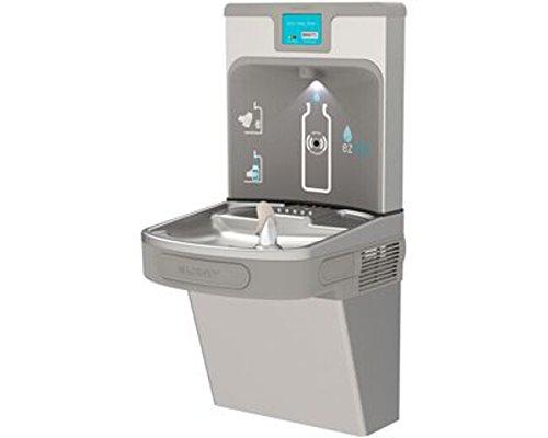 LZS8WSLP - Elkay Enhanced EZH2O Bottle Filling Station & Single ADA Cooler, Filtered 8 GPH Light Gray