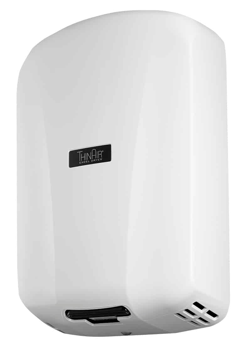 Excel (TA-ABS) | Automatic ThinAir Hand Dryer, White Polymer