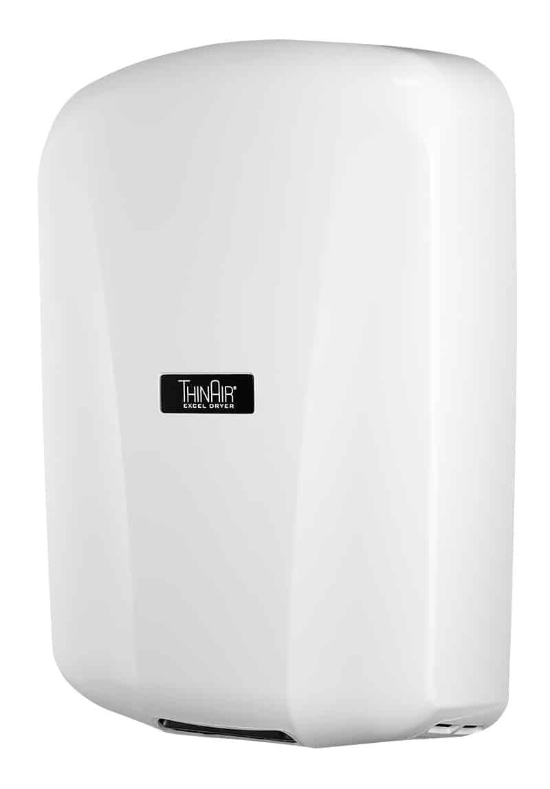 Excel (TA-ABS) | Automatic ThinAir Hand Dryer, White Polymer