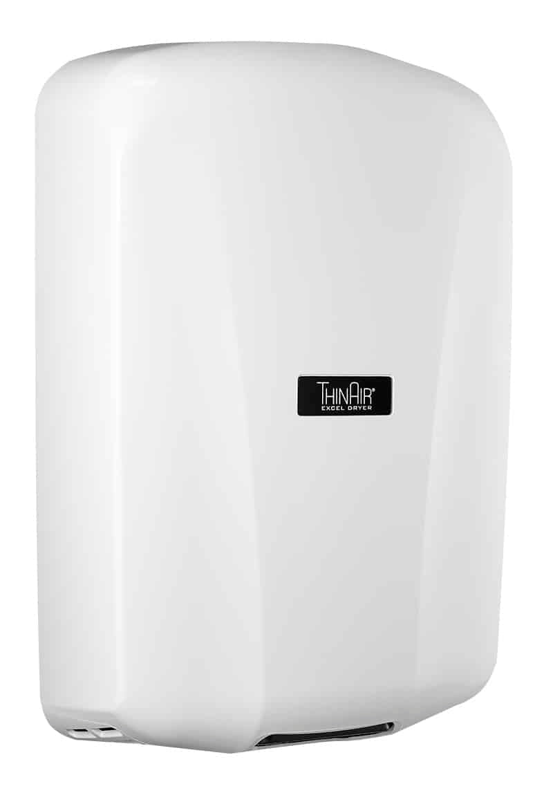 Excel (TA-ABS) | Automatic ThinAir Hand Dryer, White Polymer