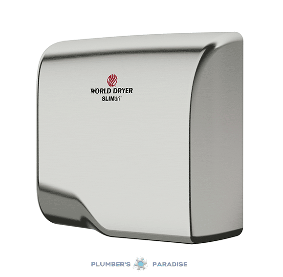 World Dryer (L-973A) | SLIMdri Hand Dryer, Automatic, Brushed Stainless Steel