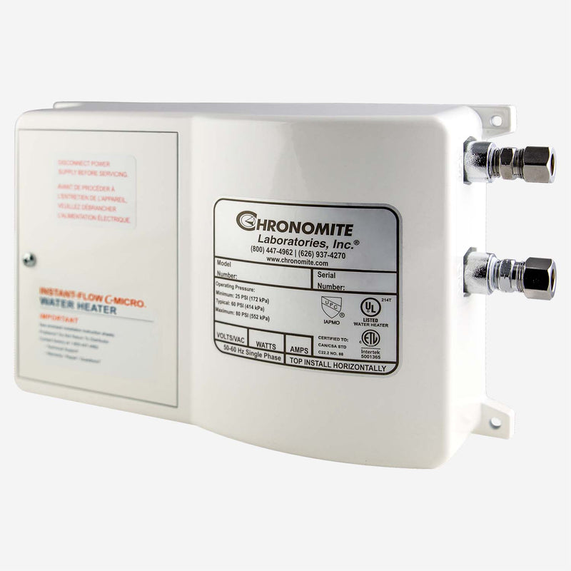 Chronomite CM-30L/240 | Instant-Flow® C-Micro® Point-of-Use Thermostatic Tankless Water Heater with 0.20 GPM Activation