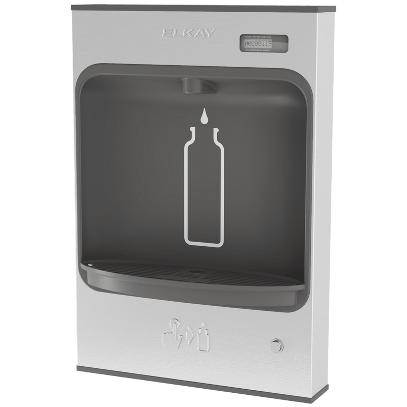 Elkay (EMASMB) | ezH2O Mechanical Bottle Filling Station Surface Mount, Battery Powered Non-Filtered Non-Refrigerated Stainless