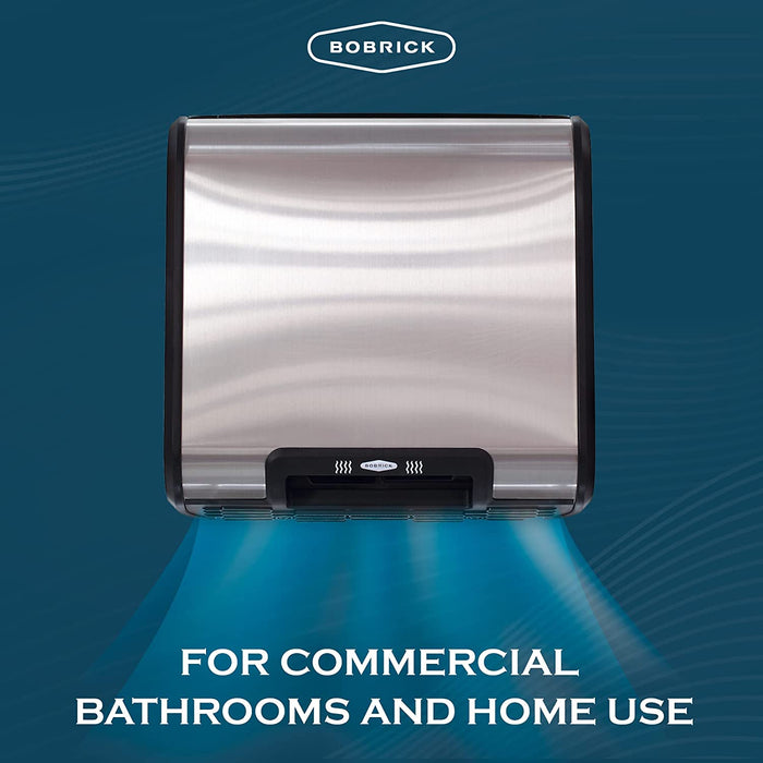 Bobrick (B-7128) |  TrimDry™, Surface-Mounted Hand Dryer, 115V, Stainless Steel