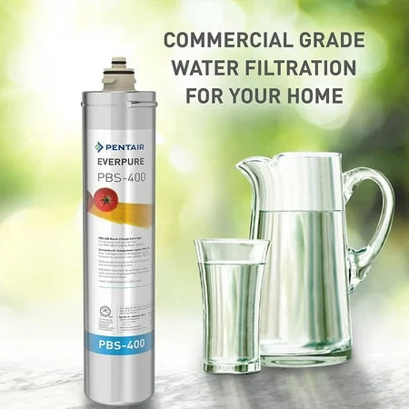 Pentair Everpure (EV927086_2PK) | Quick-Change Replacement Filter Cartridge for PBS-400 Drinking Water System, 3,000 Gallon Capacity, 0.5 Micron (Pack of 2)