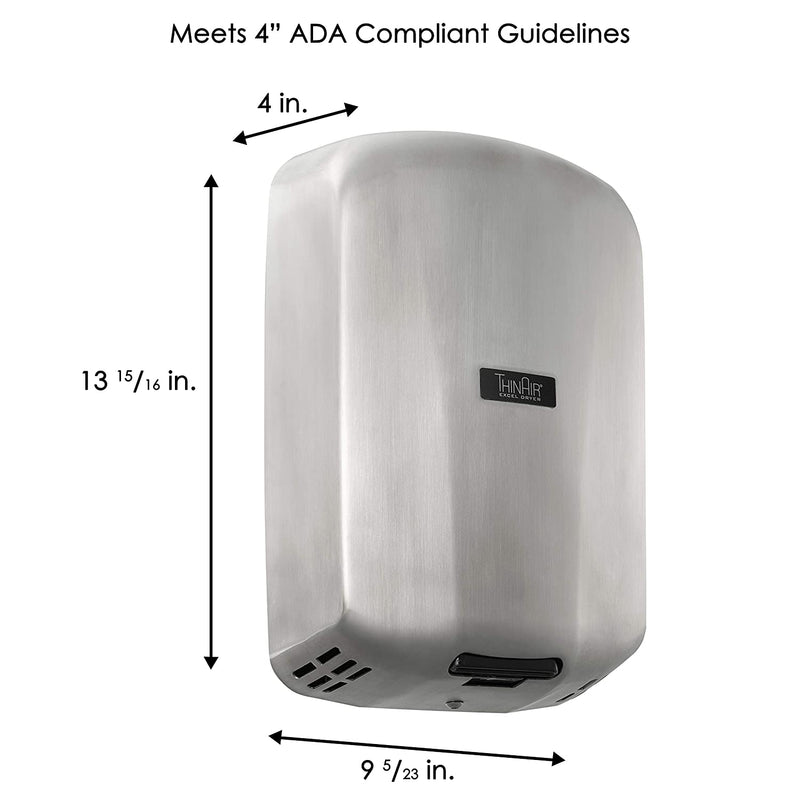 Excel (TA-SB) | Automatic ThinAir Hand Dryer, Stainless