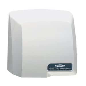 Bobrick 710 CompacDryer ABS Plastic Surface-Mounted Automatic Hand Dryer, Molded Gray Finish, 115V
