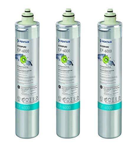 Everpure EV985550 EF-6000 Replacement Cartridge for Full Flow Drinking Water System (Pack of 3)