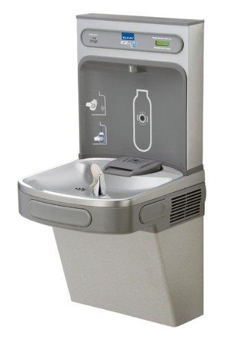 LZS8WSSK EzH2O Wall Mount Drinking Fountain with Bottle Filler Station, Stainless Steel by ACO Polymer Products