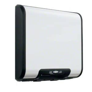 Satin Finish Bobrick 7128 TrimLineSeries 304 Stainless Steel ADA Surface-Mounted Automatic Hand Dryer 115V 
